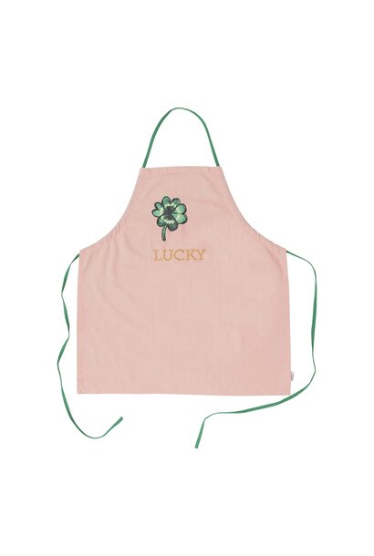 Schort Good Luck soft pink