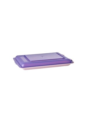 Rice Food Keeper soft pink met lavender deksel