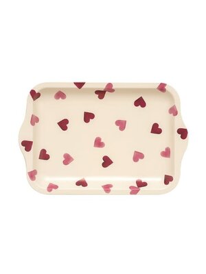 Emma Bridgewater Dienblad / Tray blik small Pink Hearts