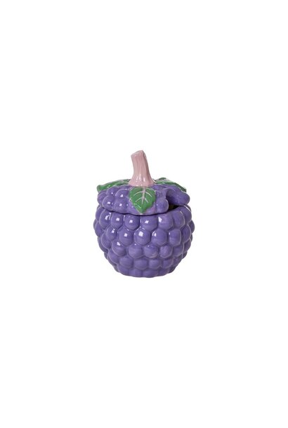 Aardewerk suiker / jam pot lavender