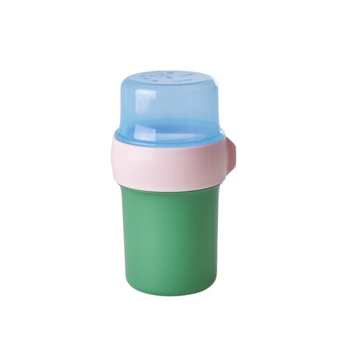 Rice Granola container green 400ml / deckel blue 250ml Rice Granola container green 400ml / deckel blue 250ml