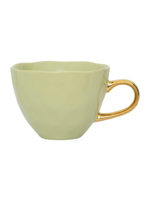 Urban Nature Culture Cup cappuccino / tea Good Morning pale green