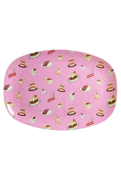 Melamine ovaal bord Sweet Cake