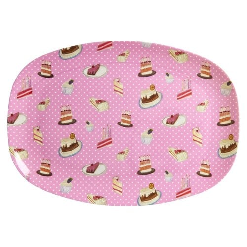 Rice Melamine oval plate Sweet Cake