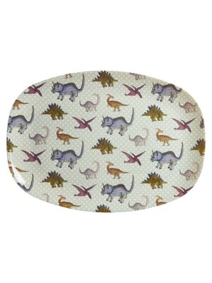 Rice Melamine oval plate New Dino '24