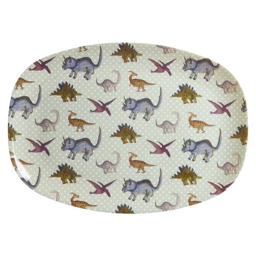 Rice Melamine oval plate New Dino '24