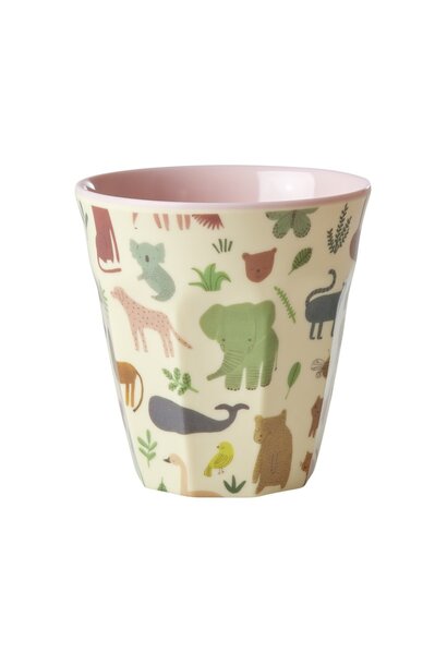 Melamin Tasse medium Sweet Jungle pink