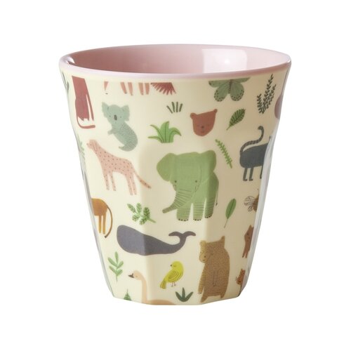 Rice Melamin Tasse medium Sweet Jungle pink