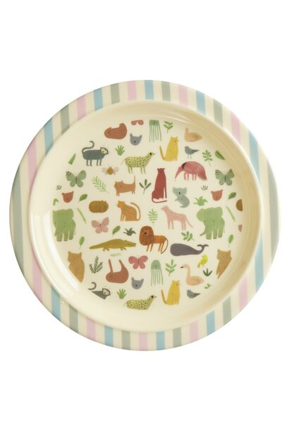 Melamine Kids Lunch plate Sweet Jungle