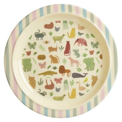 Rice Melamine Kids Lunch bord Sweet Jungle