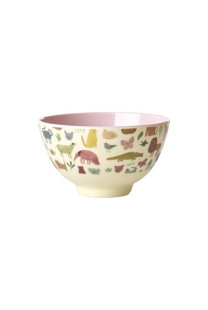 Melamine kom small Sweet Jungle pink