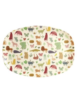 Rice Melamine ovaal bord Sweet Jungle