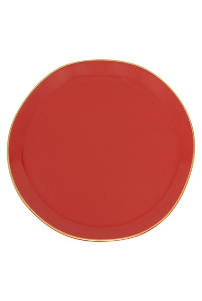 Plate 17cm Good Morning raspberry