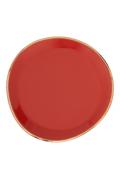 Plate small 9cm Good Morning raspberry