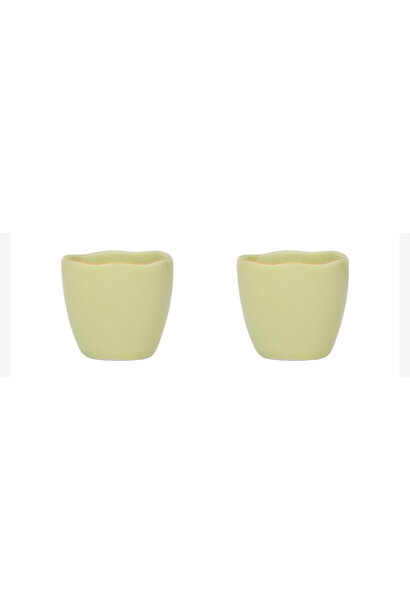 Egg cup Good Morning pale green set/2
