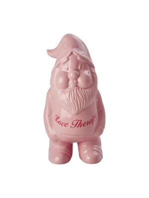 Rice Aardewerk vaas large Love Therapy Gnome soft pink