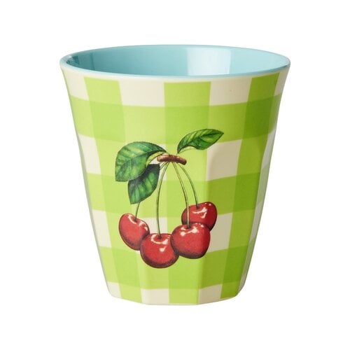 Rice Melamine cup medium Love Therapy Cherry