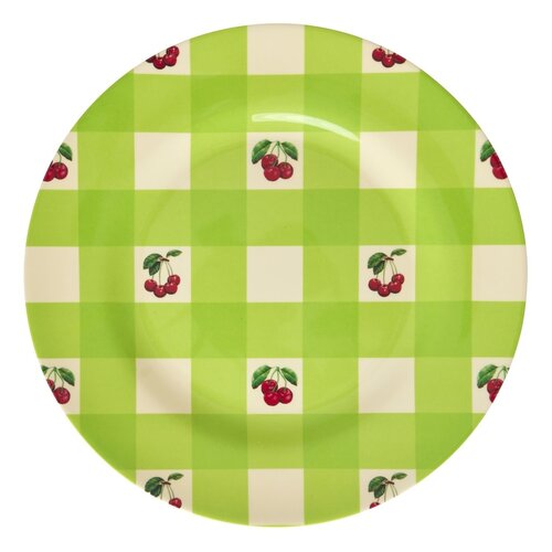 Rice Melamine dinner plate Love Therapy Cherry