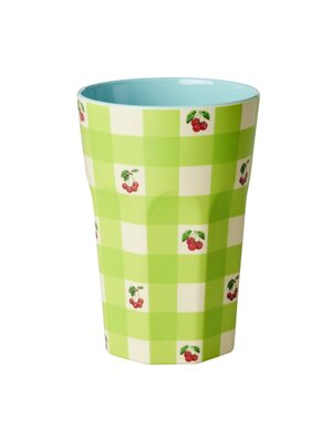 Rice Melamine Tall beker Love Therapy Cherry