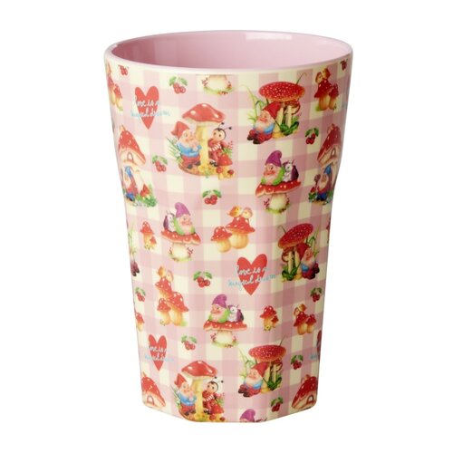 Rice Melamine Tall cup Love Therapy Gnome 400ml