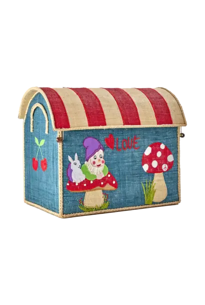 Raffia House medium Love Therapy blue