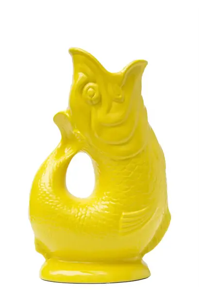 Gluckigluck Gluggle Vis XL kan / vaas / karaf yellow sunsun 1,2ltr