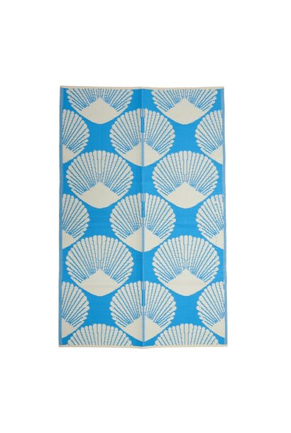 Tapijt medium Blue Seashell 120 x 180cm - gerecycled plastic