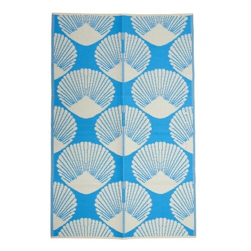 Rice Tapijt medium Blue Seashell 120 x 180cm - gerecycled plastic