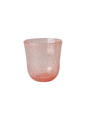 Rice Tumbler glas Bubble peach acryl - 410ml