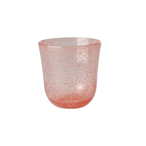 Rice Tumbler glas Bubble peach acryl - 410ml