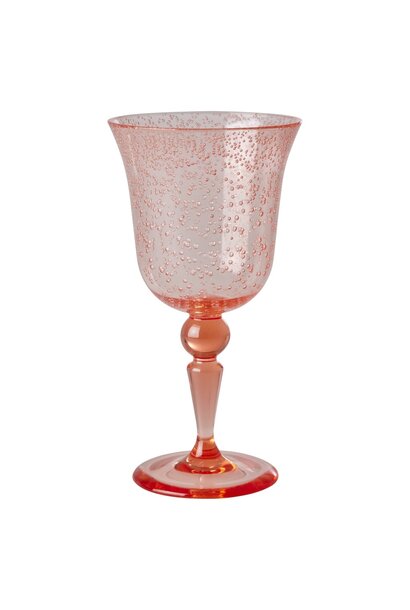 Wijn glas Bubble peach acryl - 360ml