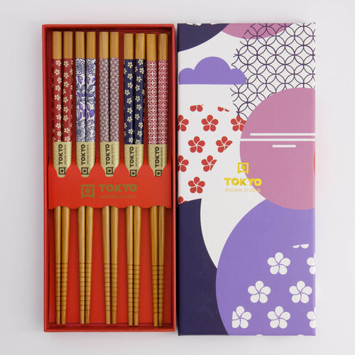 Tokyo Design Studio Chopstick Circle Flower giftset/5