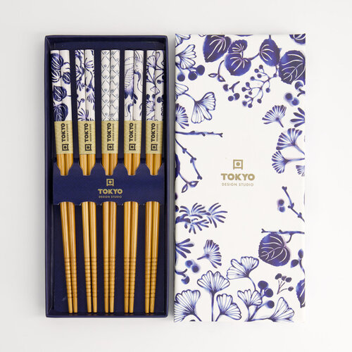 Tokyo Design Studio Chopstick Flora Japonica giftset/5