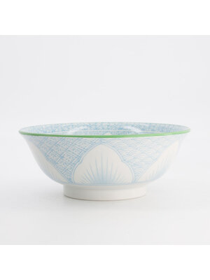 Tokyo Design Studio Ramen kom 1200ml Lily Flower light blue 20.5x8cm