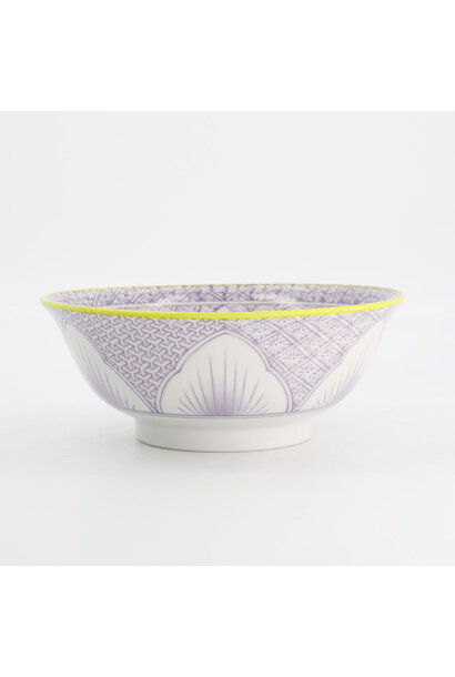 Ramen kom 1200ml Lily Flower purple 20.5x8cm