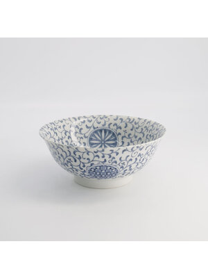 Tokyo Design Studio Ramen kom 1300ml Mixed Bowls - Marumon Sarasa blue 21x8.7cm