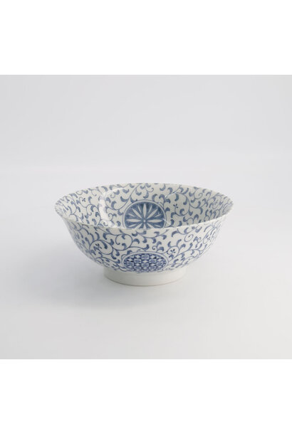 Ramen kom 1300ml Mixed Bowls Marumon Sarasa blue 21x8.7cm
