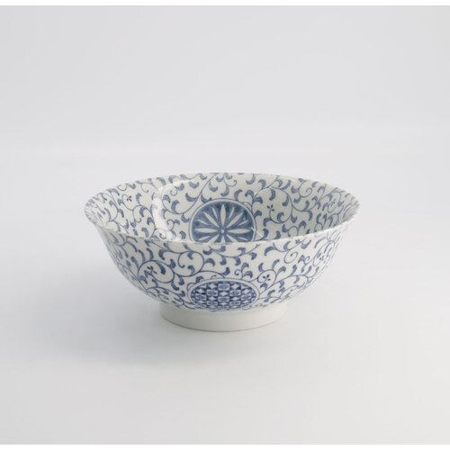 Tokyo Design Studio Ramen kom 1300ml Mixed Bowls - Marumon Sarasa blue 21x8.7cm