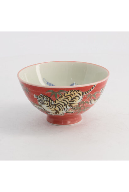 Rijst kom 300ml Kawaii - Tiger red 11.5x6cm