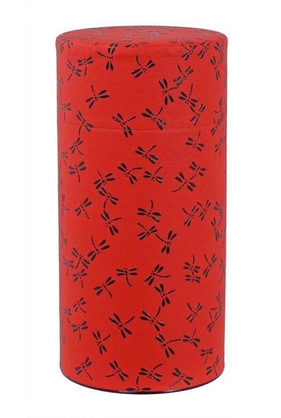 Thee blik ss 200gr Dragonfly red 7.4x15.5cm