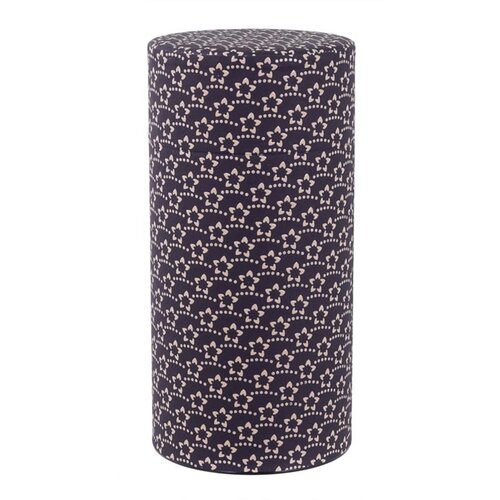 Tokyo Design Studio Thee blik ss 200gr Flower dark blue 7.4x15.5cm