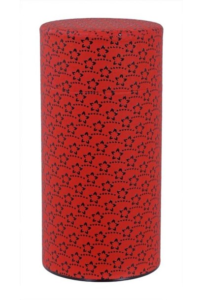 Thee blik ss 200gr Flower red 7.4x15.5cm