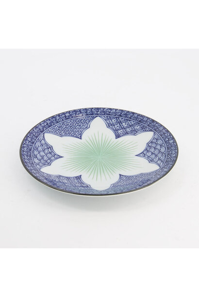 Diner bord Lily Flower blue 26x2cm