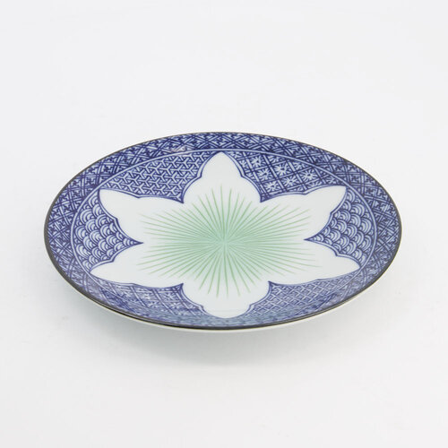 Tokyo Design Studio Diner bord Lily Flower blue 26x2cm