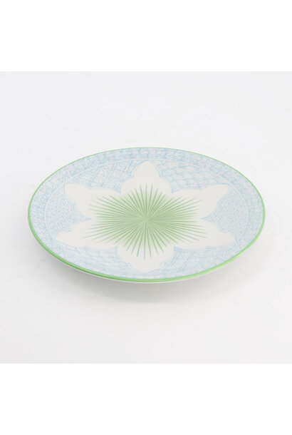 Lunch bord Lily Flower light blue 20x2cm