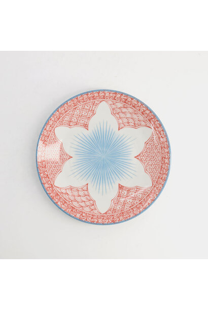 Lunch bord Lily Flower red 20x2cm