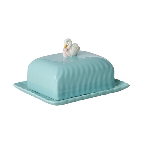 Rice Aardewerk botervloot Swan - mint