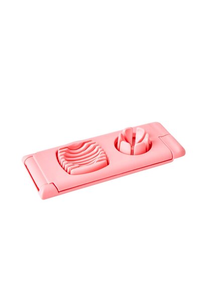 Plastic ei snijder pink
