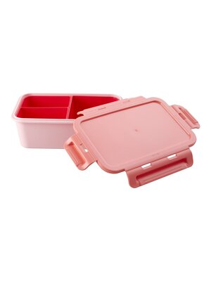Rice Lunchbox with 3 inserts coral & red