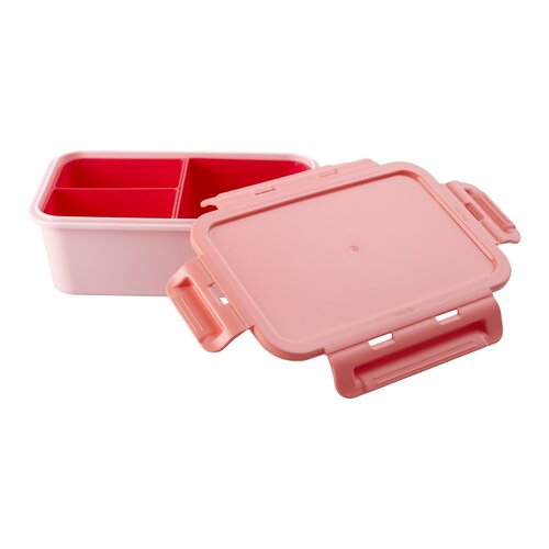 Rice Lunchbox met 3 inserts coral & red